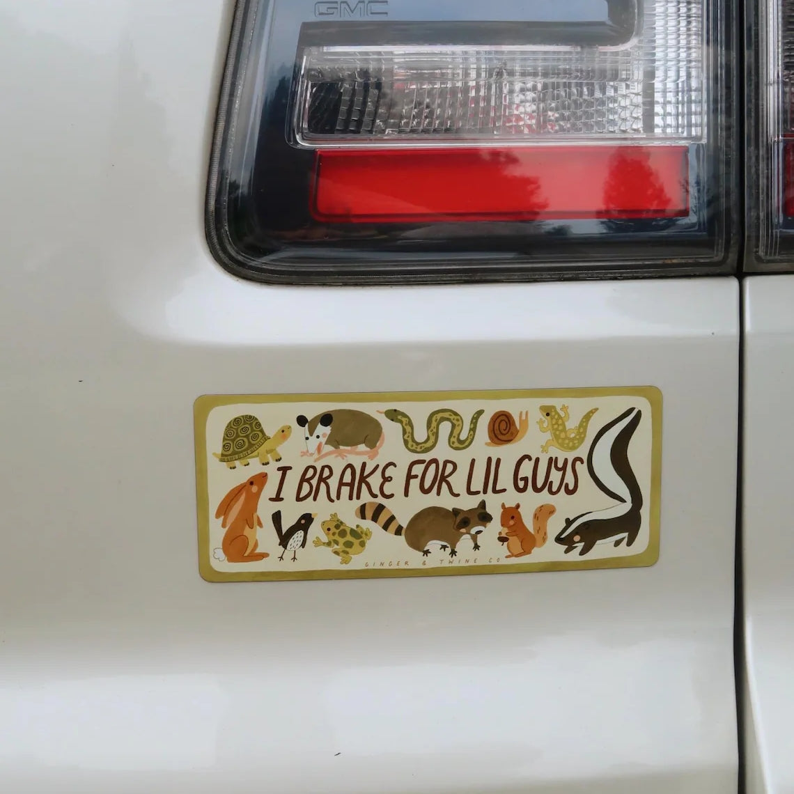 Personalized Car Magnet – Custom Animal Lover Magnet “I Brake for Lil Guys” Set of 2