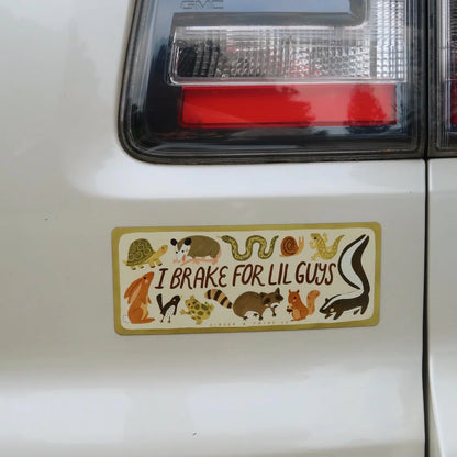 Personalized Car Magnet – Custom Animal Lover Magnet “I Brake for Lil Guys” Set of 2