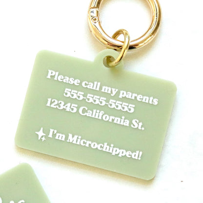 Personalized Pet ID Tag | Custom Dog & Cat Name Collar Tag