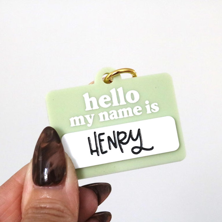 Personalized Pet ID Tag | Custom Dog & Cat Name Collar Tag
