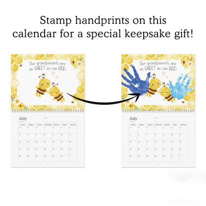 2026 Grandparents Handprint Calendar – Personalized Gift from Kids