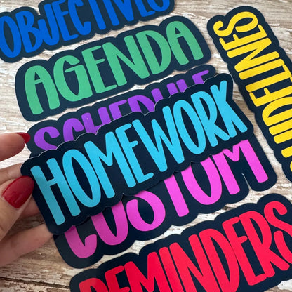 Personalized Teacher Whiteboard Magnets | Custom Classroom Labels