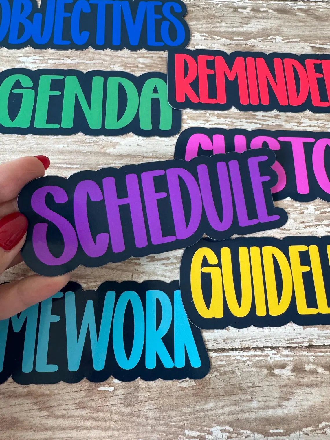Personalized Teacher Whiteboard Magnets | Custom Classroom Labels