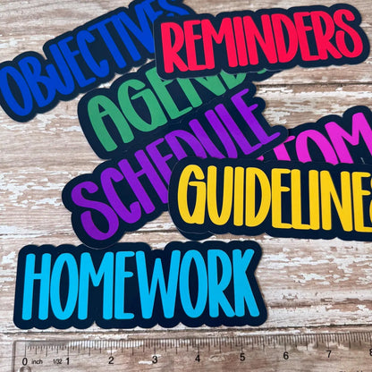 Personalized Teacher Whiteboard Magnets | Custom Classroom Labels