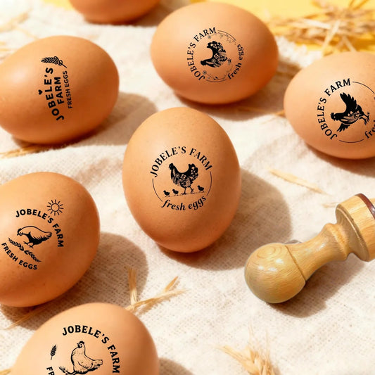 Personalized Egg Stamp for Farm Fresh Eggs | Custom Chicken Stamp
