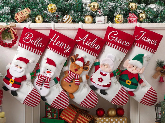 Personalized Family Christmas Stockings – Custom Holiday Decor
