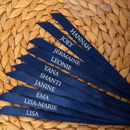 Personalized Satin Name Ribbons for Party & Event Decorations