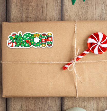 Personalized Christmas Gift Labels | Custom Name Stickers Set