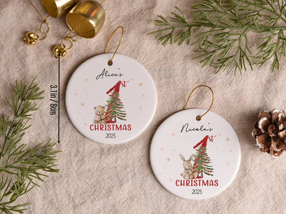 Baby’s First Christmas Ornament | Personalized Ceramic Keepsake
