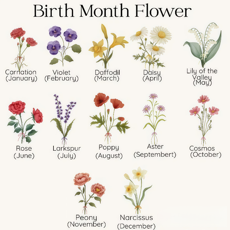 Personalized Mini Ring Holder – Birth Flower Travel Jewelry Case & Bridesmaid Gift