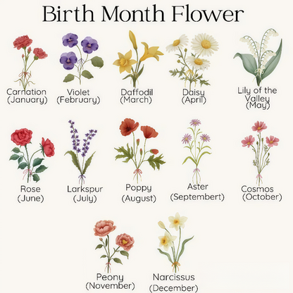 Personalized Mini Ring Holder – Birth Flower Travel Jewelry Case & Bridesmaid Gift