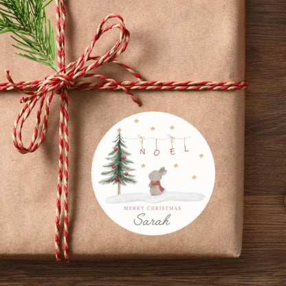 Personalized Christmas Stickers for Kids | 16 Festive Icon Designs