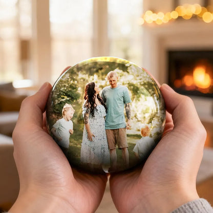 Personalized Glass Video Globe – Playable Memory Orb Gift