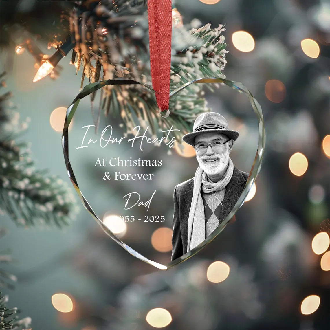 Individuell gestalteter Foto-Gedenkschmuck | Erinnerungsstück aus Glas
