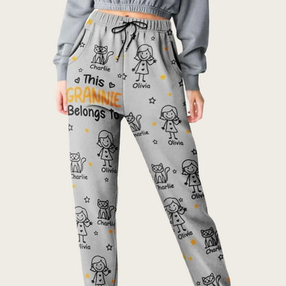 This Grandpa/Dad Belongs To – Personalized Kids & Pet Pajama Pants