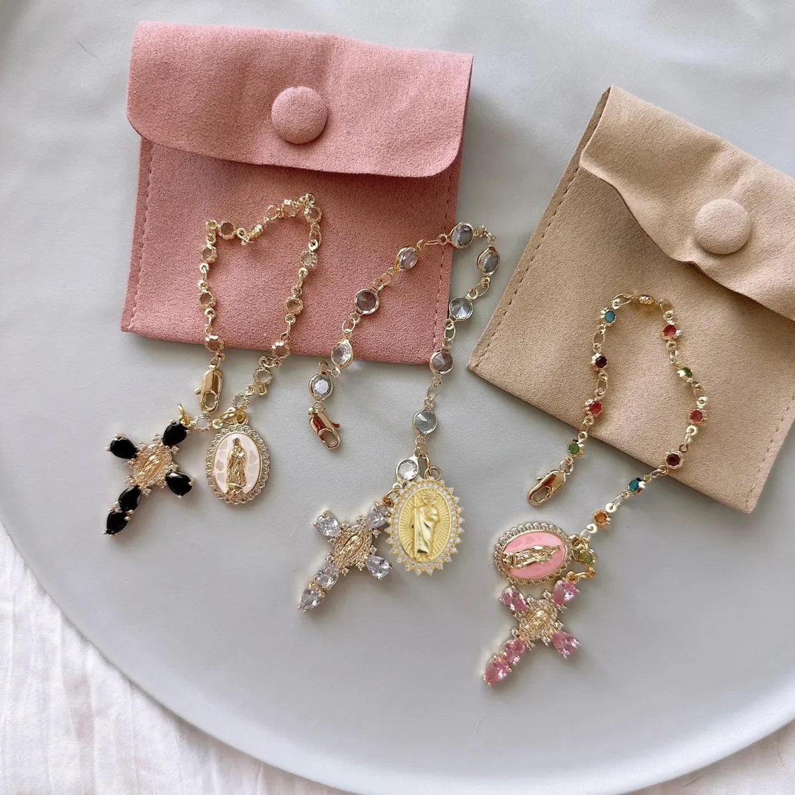 Custom Catholic-Inspired Car Charm – Virgin Mary or Jesus