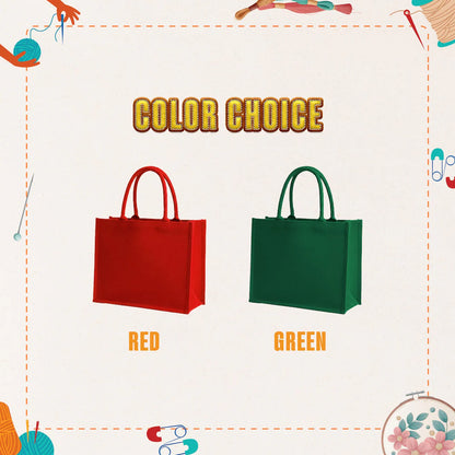 Personalisierte Weihnachtstaschen | Individuell bestickte Weihnachtsgeschenktasche