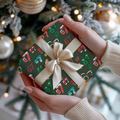 67 Meme-Weihnachtsgeschenkpapiere | Lustiges Geschenkpapier für Kinder | Meme-Geschenkpapier der Generation A