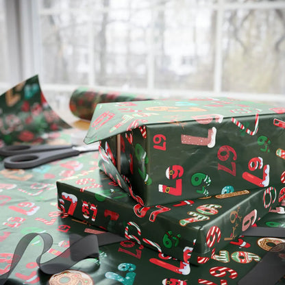 67 Meme-Weihnachtsgeschenkpapiere | Lustiges Geschenkpapier für Kinder | Meme-Geschenkpapier der Generation A