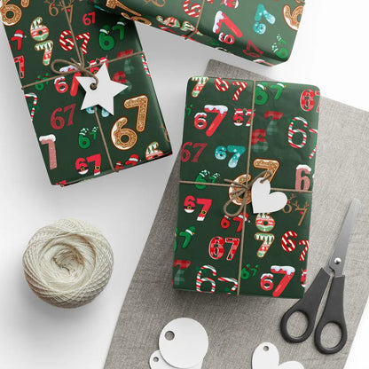 67 Meme-Weihnachtsgeschenkpapiere | Lustiges Geschenkpapier für Kinder | Meme-Geschenkpapier der Generation A