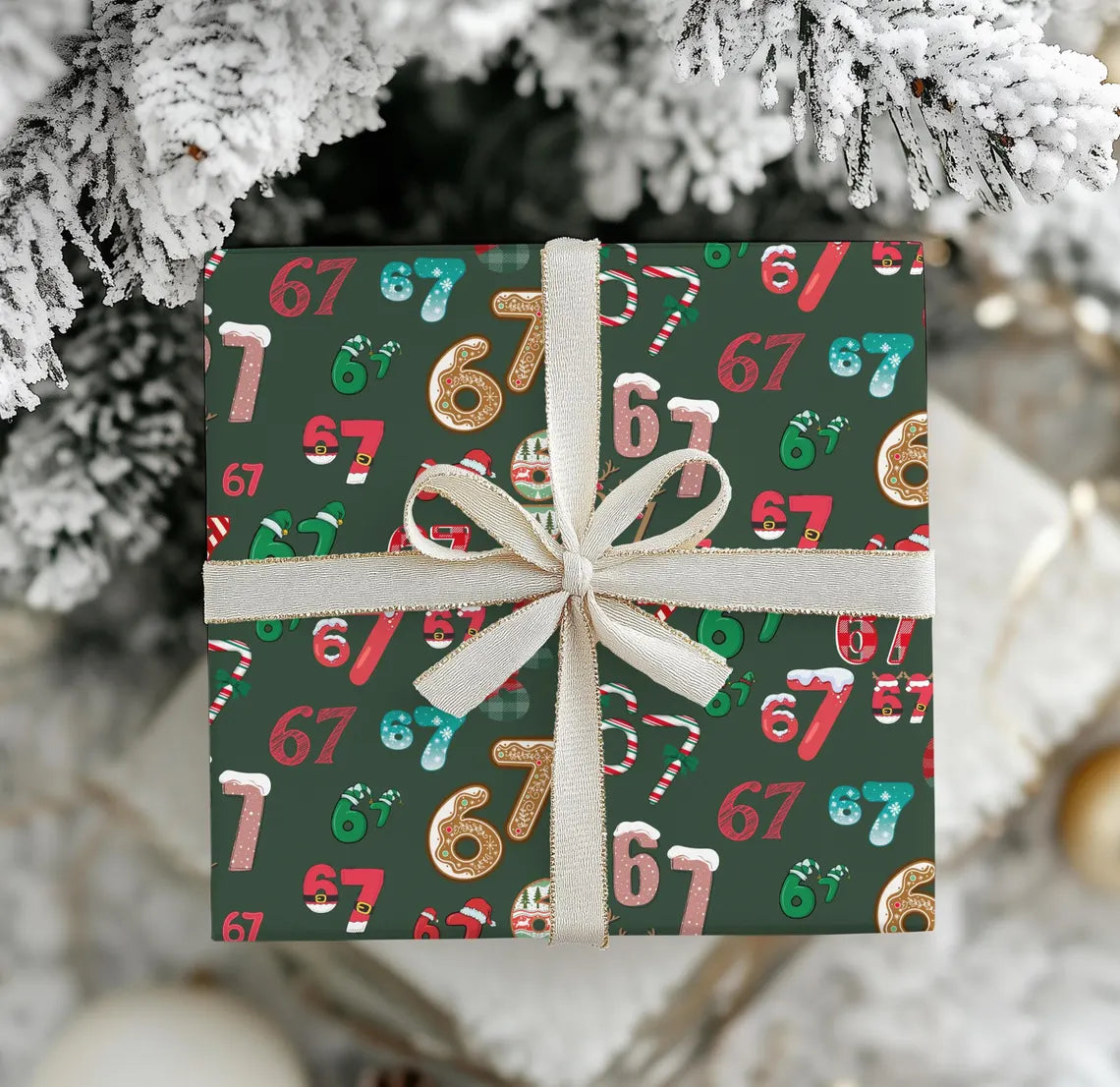 67 Meme-Weihnachtsgeschenkpapiere | Lustiges Geschenkpapier für Kinder | Meme-Geschenkpapier der Generation A