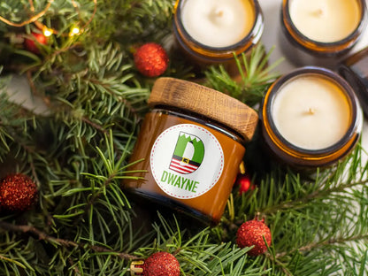 Étiquettes autocollantes rondes de Noël personnalisées | Étiquettes cadeaux avec le nom des enfants 2025