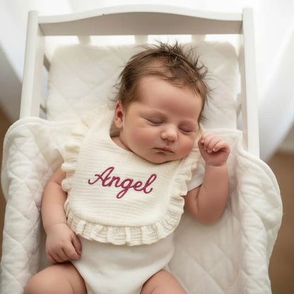 Personalized Baby Bibs – Custom Embroidered Cotton Baby Gift