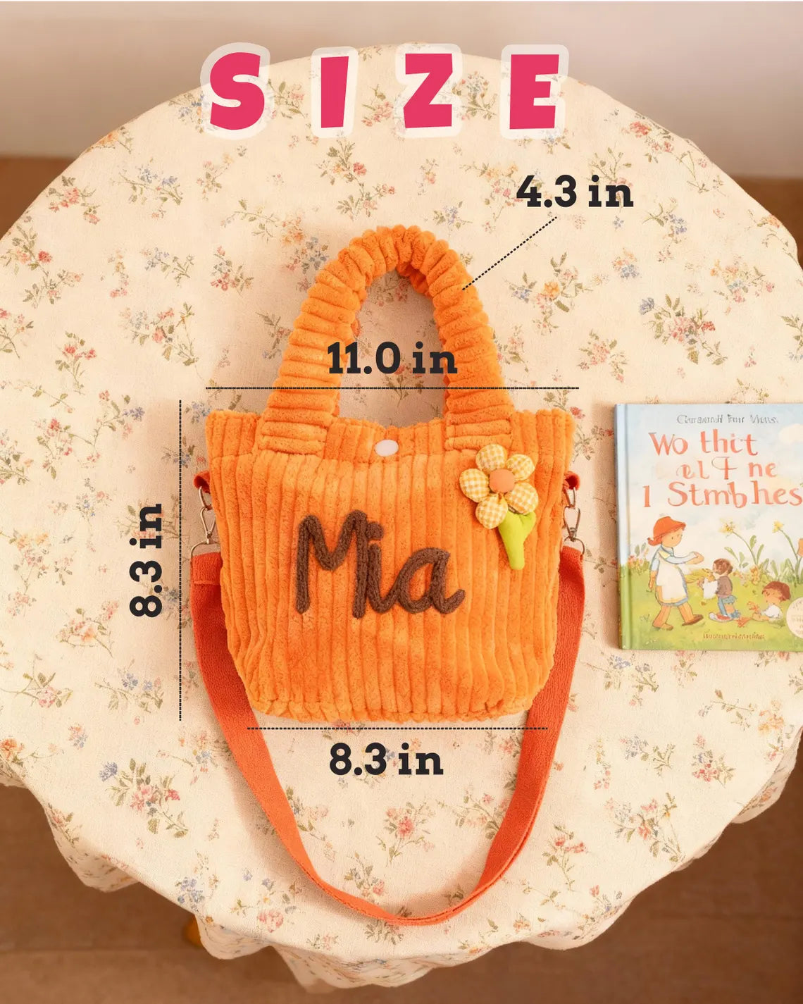 Personalized Toddler & Kids Crossbody Bag – Custom Name Purse