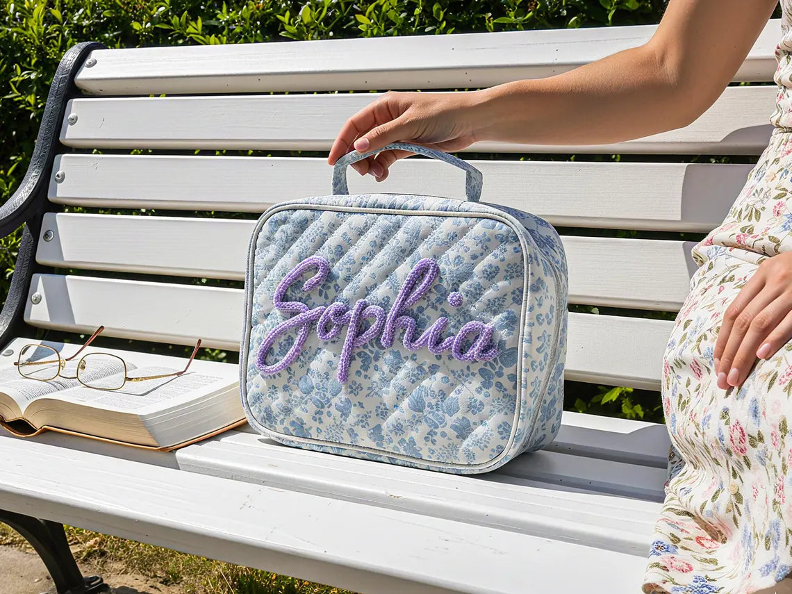 Personalized Quilted Bible Case – Large Size, Custom Embroidery Gift