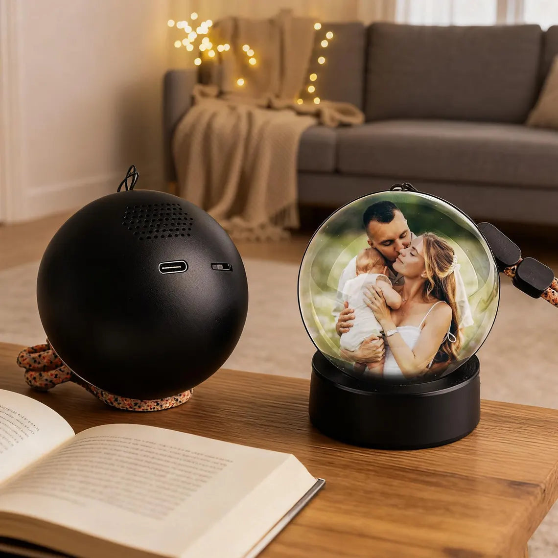 Personalized Glass Video Globe – Playable Memory Orb Gift