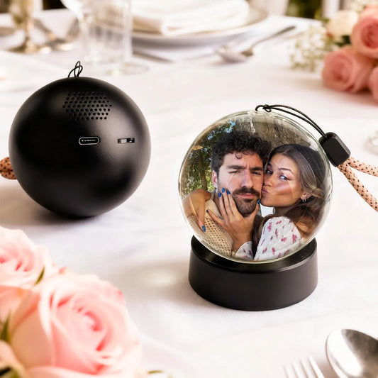 Personalized Glass Video Globe – Playable Memory Orb Gift