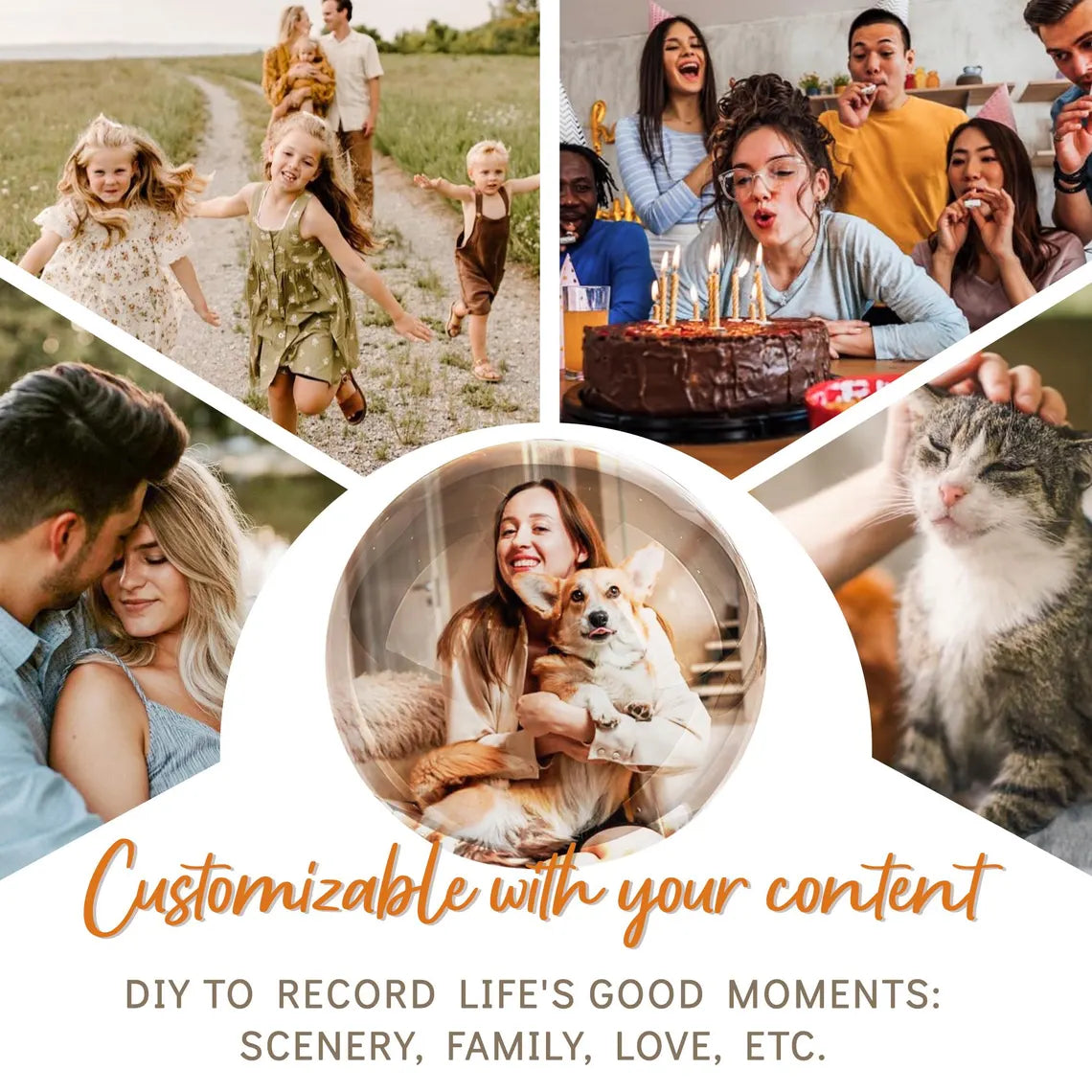 Personalized Glass Video Globe – Playable Memory Orb Gift