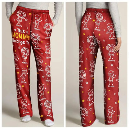 This Grandpa/Dad Belongs To – Personalized Kids & Pet Pajama Pants
