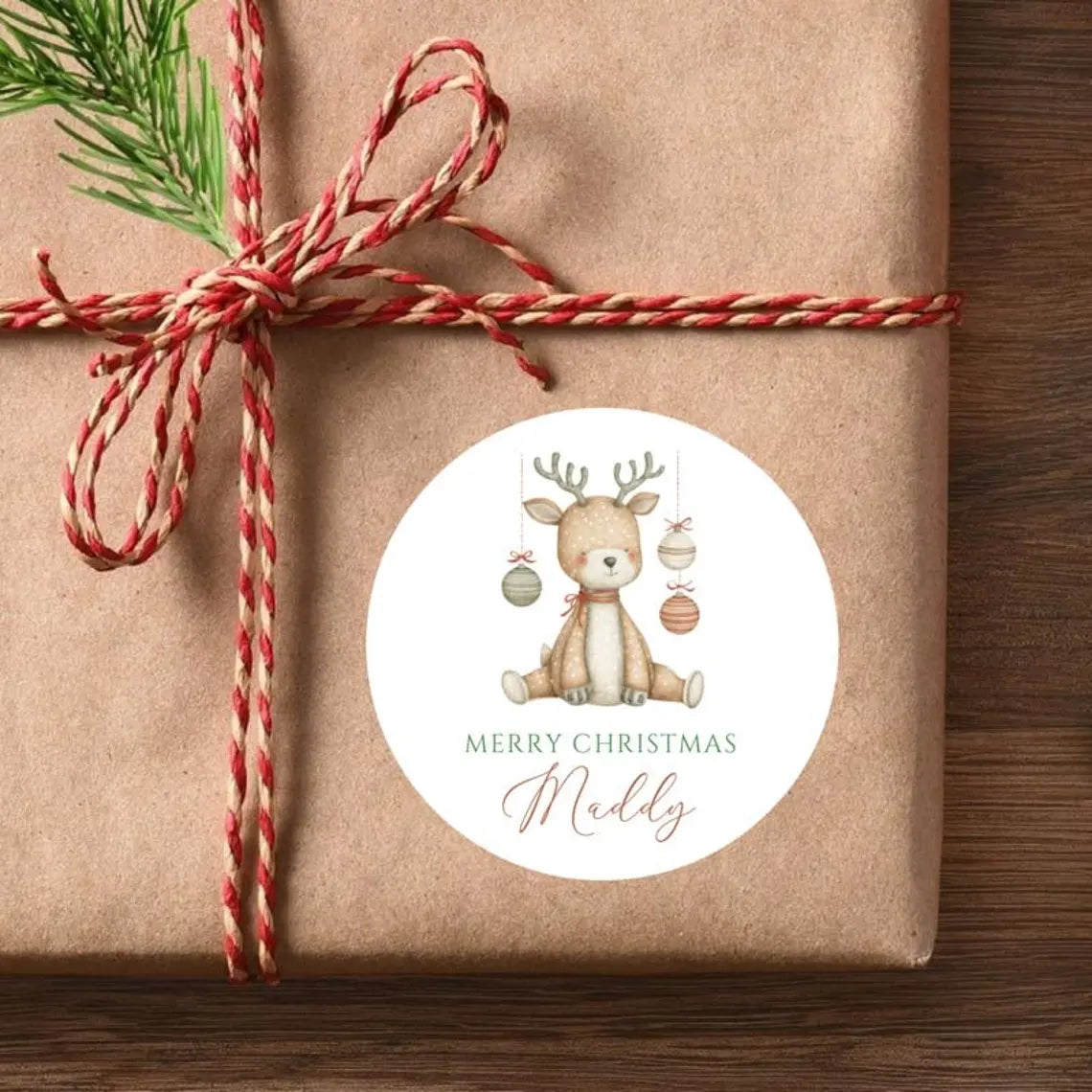 Personalized Christmas Stickers for Kids | 16 Festive Icon Designs