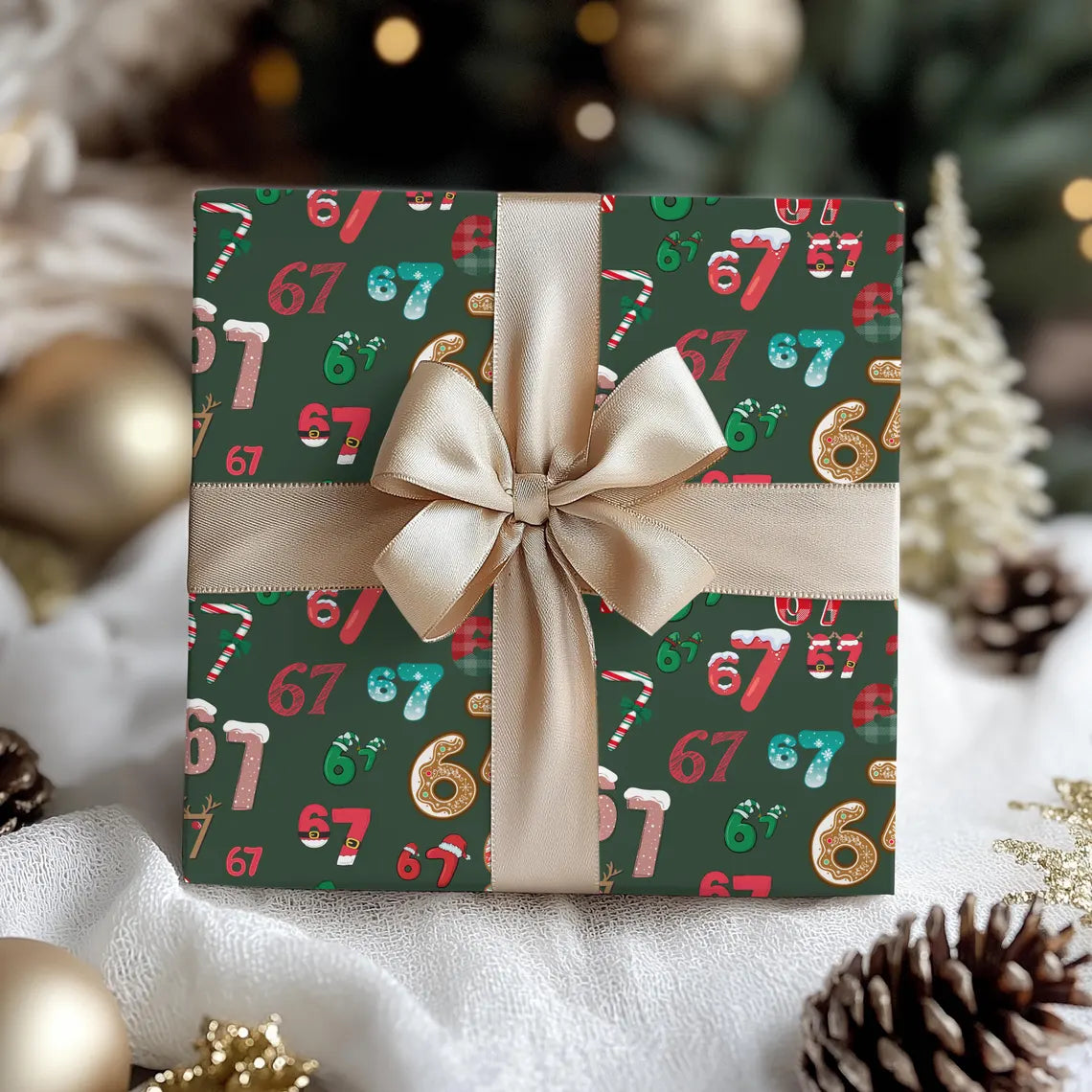 67 Meme-Weihnachtsgeschenkpapiere | Lustiges Geschenkpapier für Kinder | Meme-Geschenkpapier der Generation A