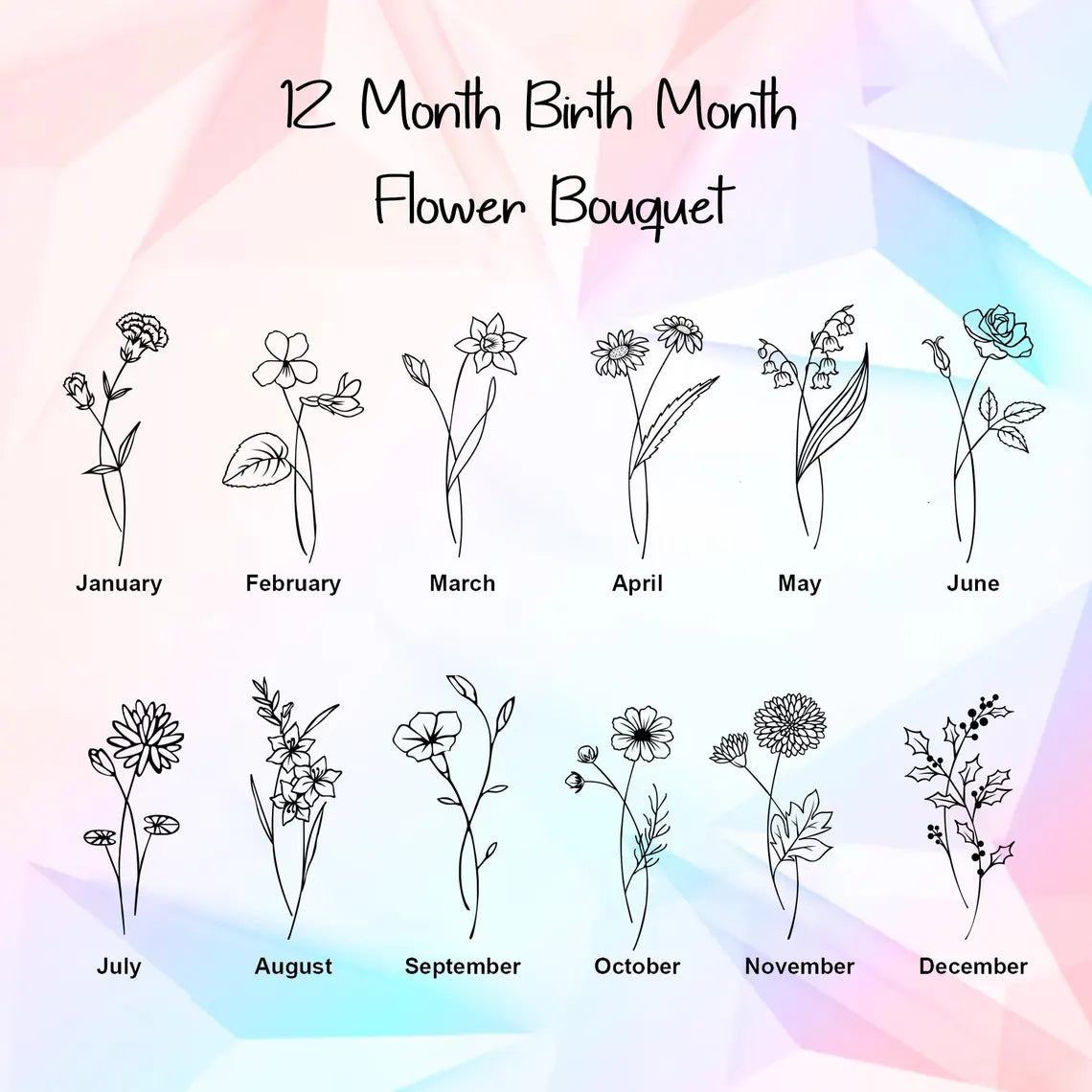 Personalized Leather Bookmark with Birth Flower & Pen Holder