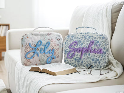 Personalized Quilted Bible Case – Large Size, Custom Embroidery Gift