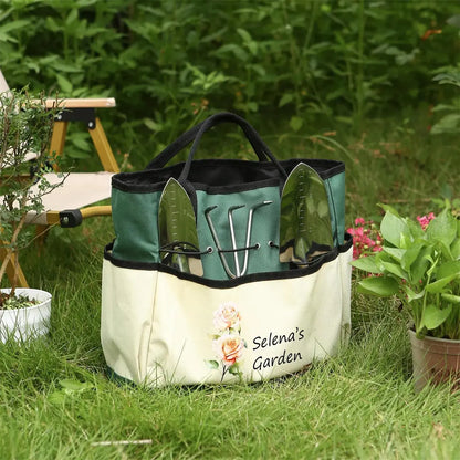 Personalized Gardening Bag & Tools – Gift for Mom & Grandma