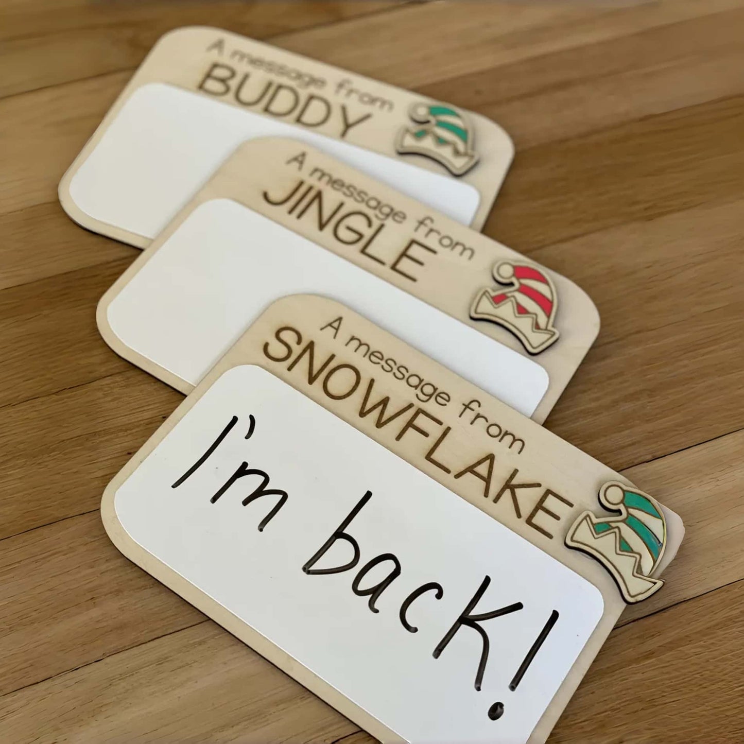 Custom Elf Message Board | Personalized Engraved Reusable Elf Sign