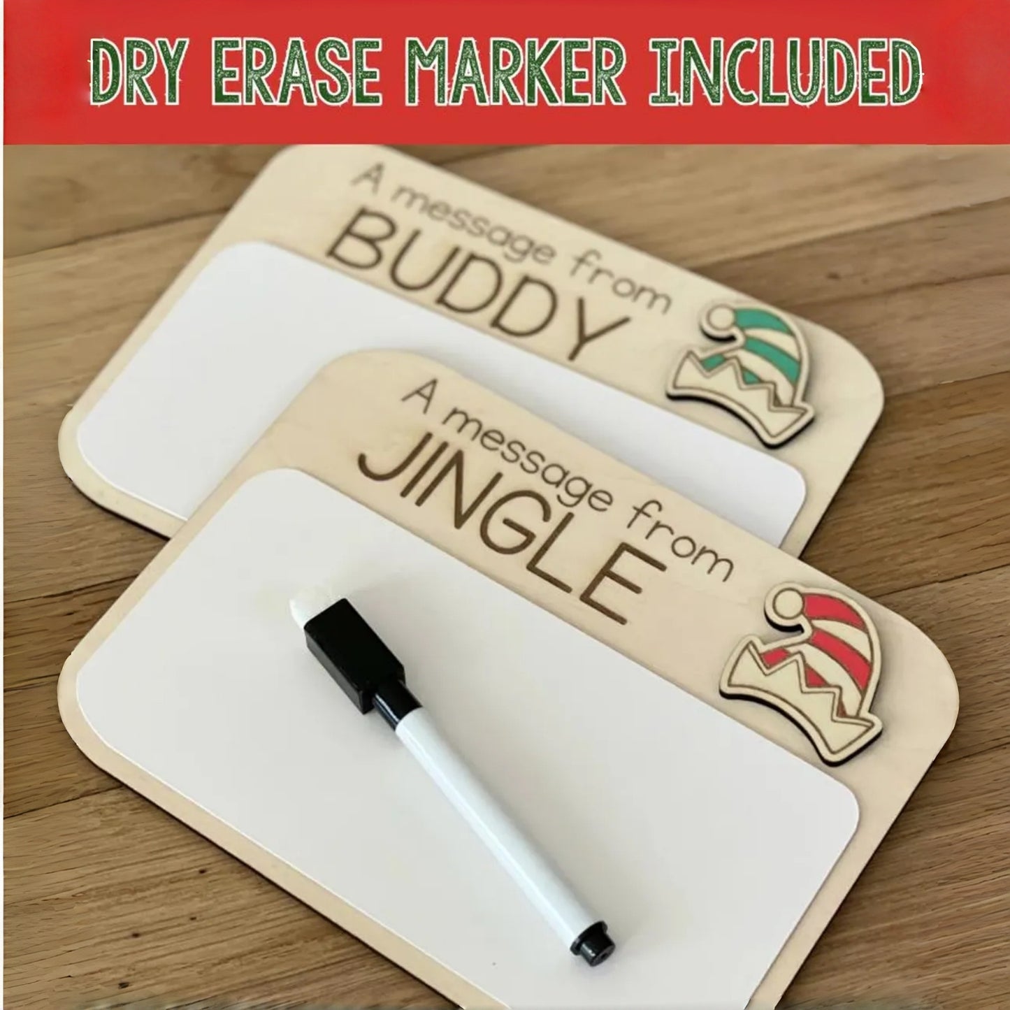Custom Elf Message Board | Personalized Engraved Reusable Elf Sign