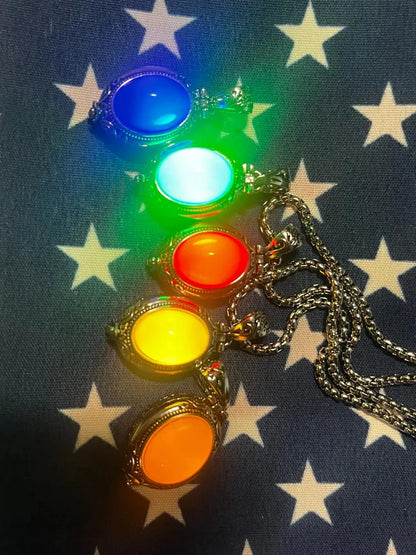 Luna Lume Glow Necklace | Magnetic Light Moon Pendant Jewelry