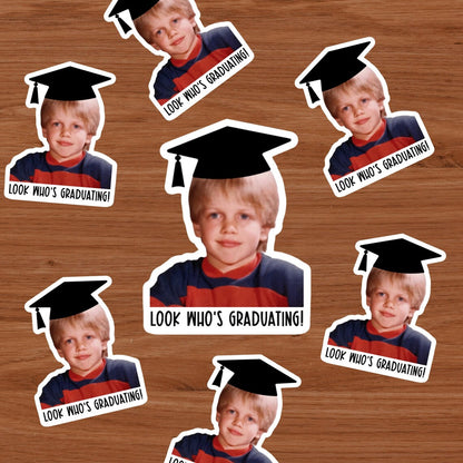 Personalized Graduation Stickers – Custom Face Party Favors