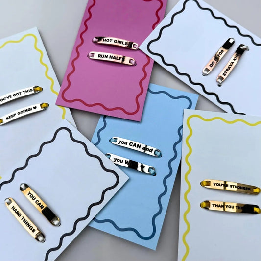 Étiquettes à chaussures personnalisées en acier inoxydable – Cadeau de motivation personnalisé 