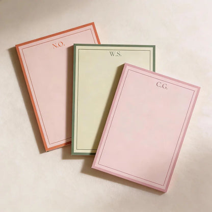 Personalized Monogram Notepad | Custom Stationery Gift for Her
