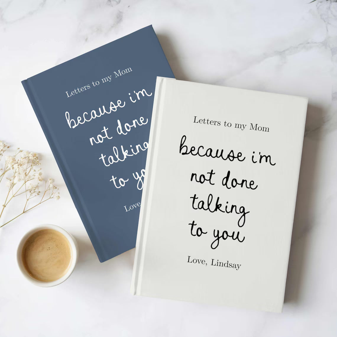 Personalized Memorial Notebook for Loss of Loved One | Custom Hardcover Journal