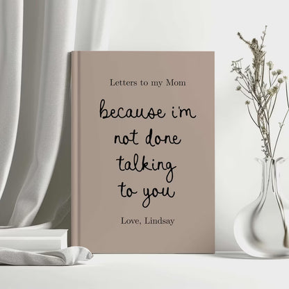 Personalized Memorial Notebook for Loss of Loved One | Custom Hardcover Journal