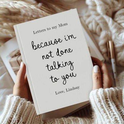 Personalized Memorial Notebook for Loss of Loved One | Custom Hardcover Journal