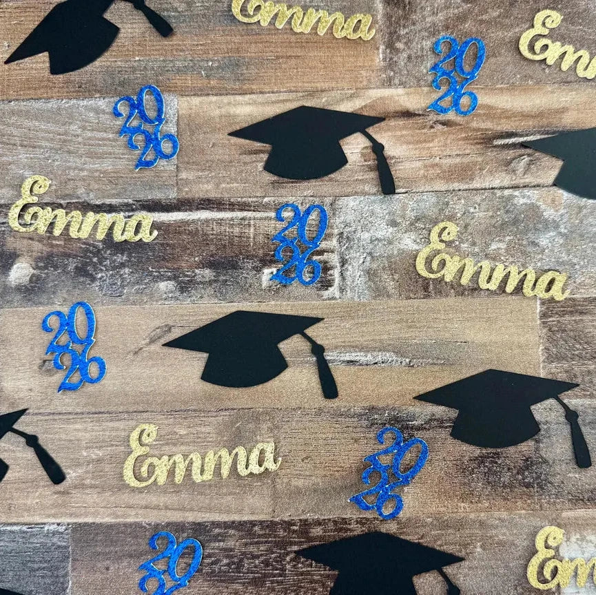 Graduation Confetti – Personalized Name & Year, Color