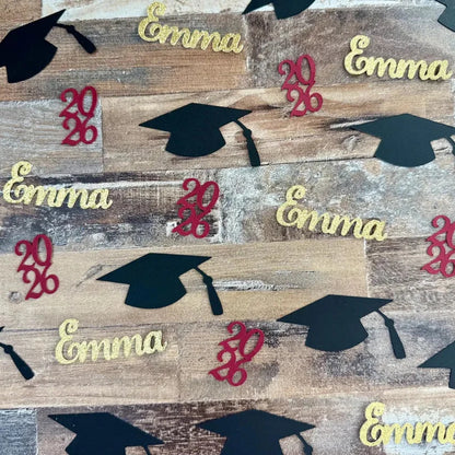 Graduation Confetti – Personalized Name & Year, Color