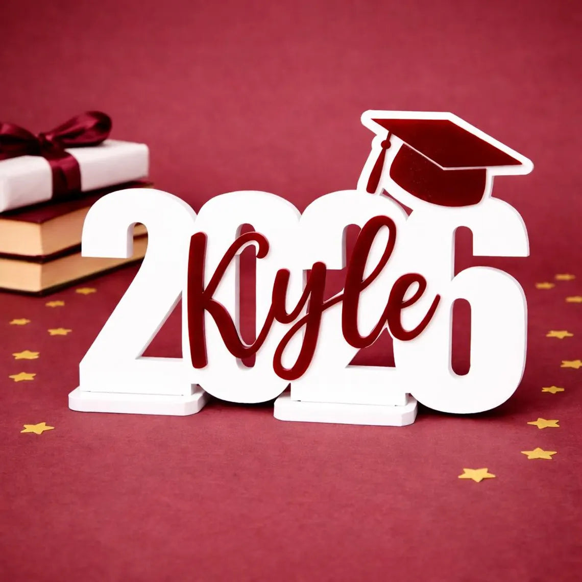 Personalized Class of 2026 Graduation Party Sign – Custom Tabletop Decor